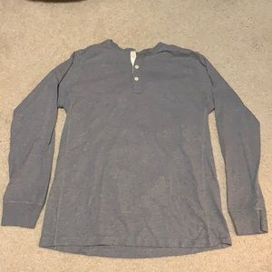 American Eagle quarter button long sleeve shirt (Lg)